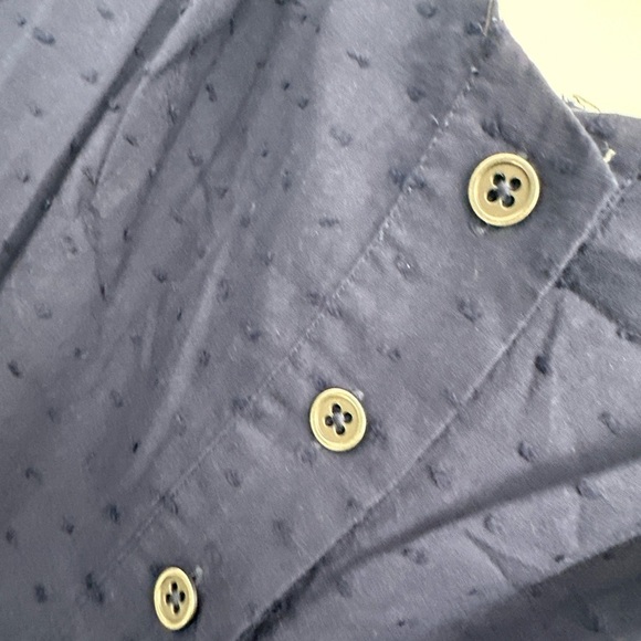 Modcloth Navy Blue Swiss Dot Midi Dress NEW US Size 14 - Picture 2 of 8